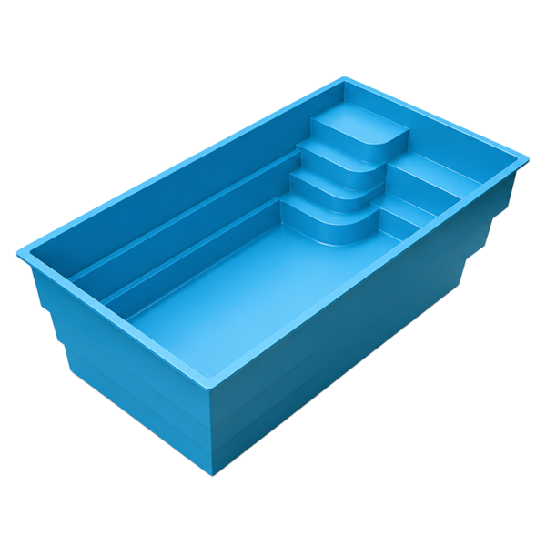 Prefabricated fiberglass pool