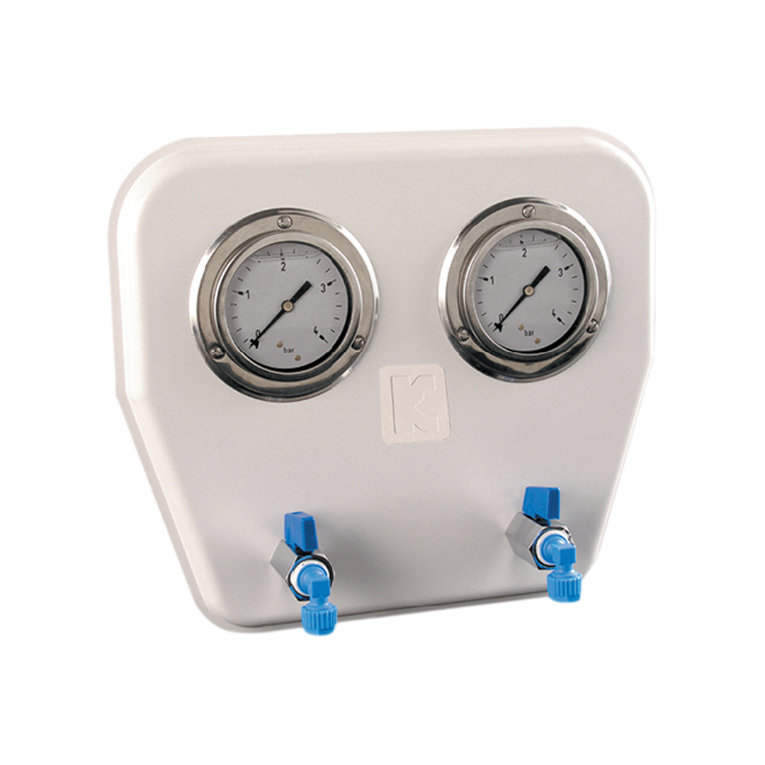 Horizontal manometer panel